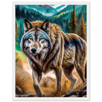 Premium Semi-Glossy Paper Wooden Framed Poster - My True Design