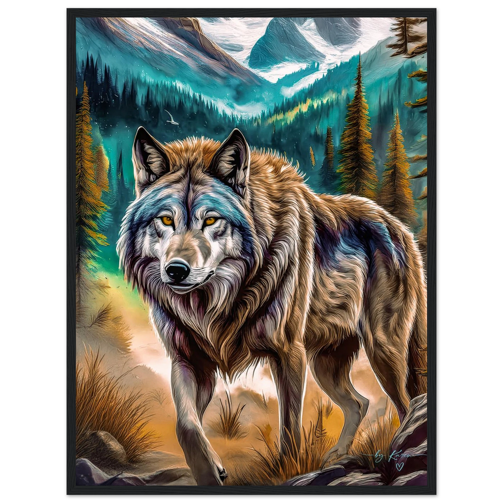 Premium Semi-Glossy Paper Wooden Framed Poster - My True Design