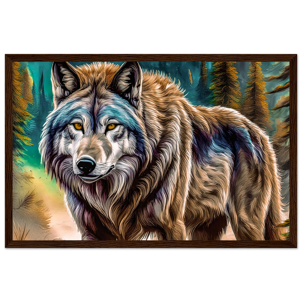 Premium Semi-Glossy Paper Wooden Framed Poster - My True Design