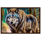Premium Semi-Glossy Paper Wooden Framed Poster - My True Design