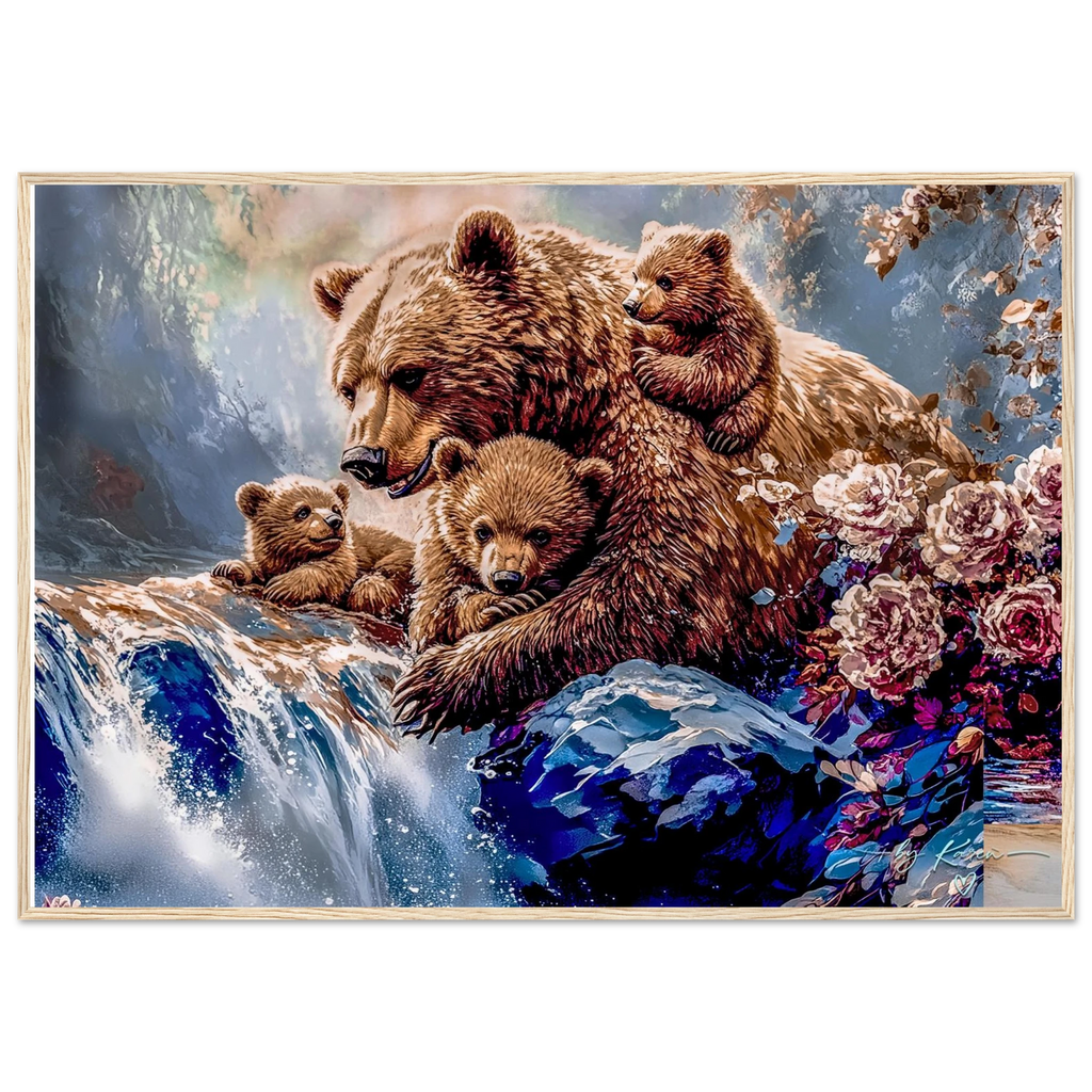 Premium Semi-Glossy Paper Wooden Framed Poster - My True Design