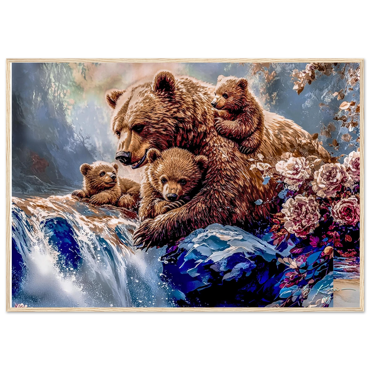 Premium Semi-Glossy Paper Wooden Framed Poster - My True Design