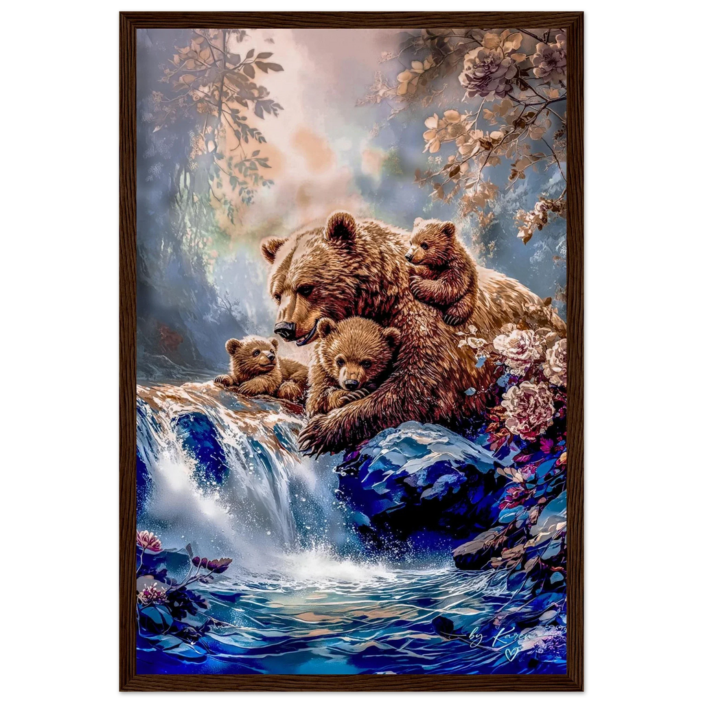Premium Semi-Glossy Paper Wooden Framed Poster - My True Design