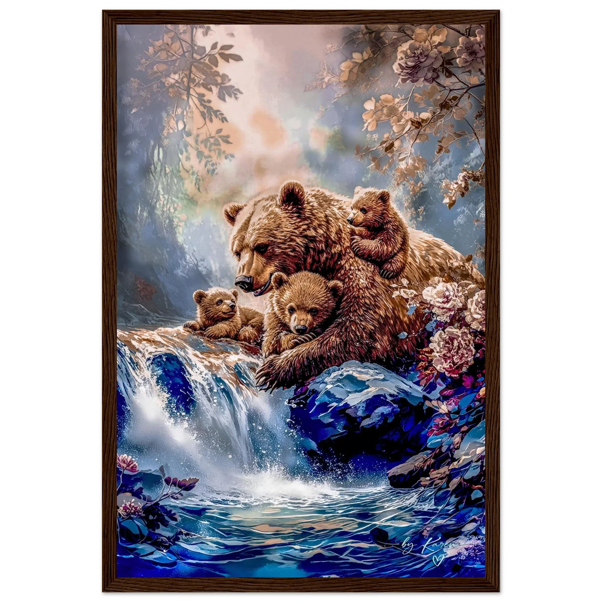 Premium Semi-Glossy Paper Wooden Framed Poster - My True Design