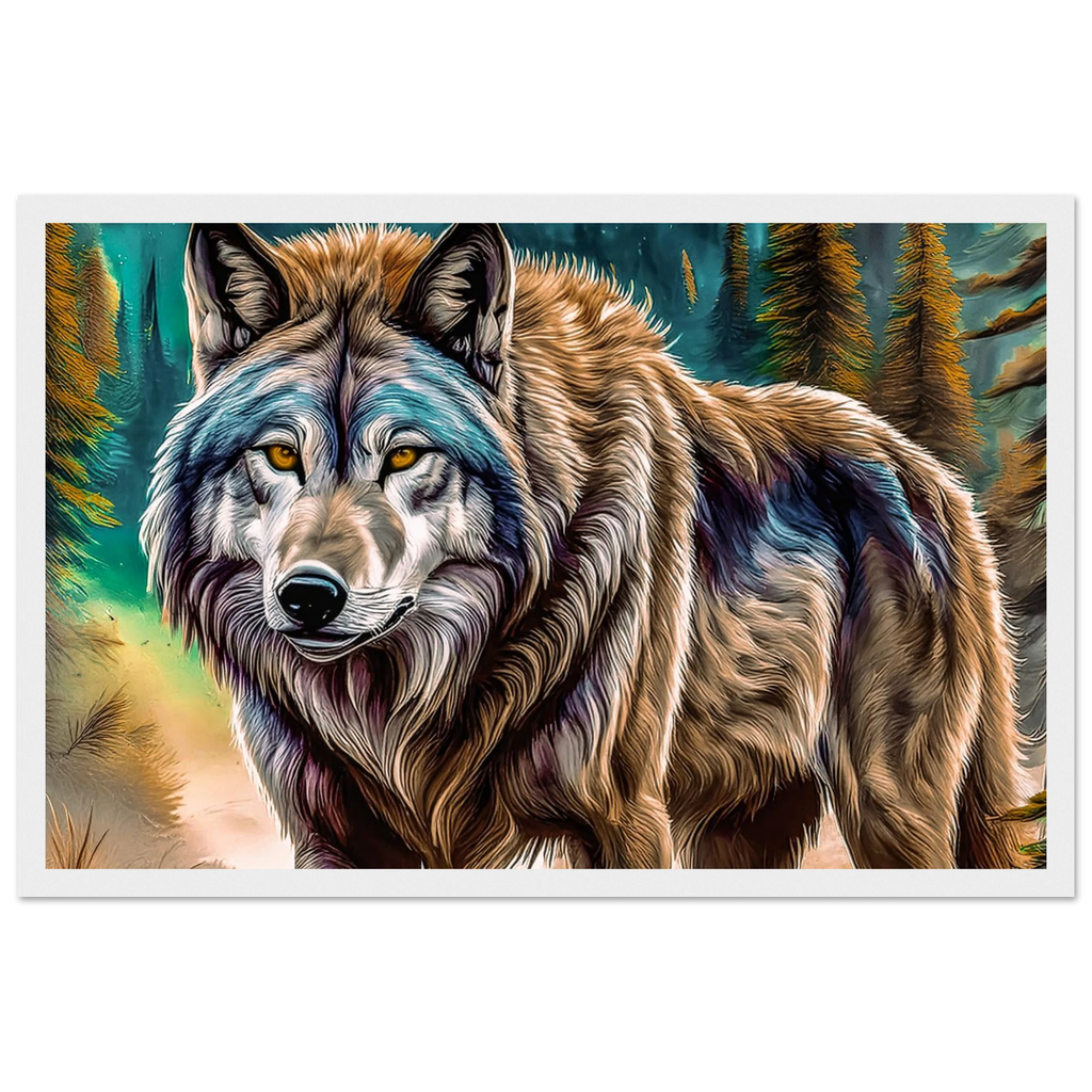 Premium Semi-Glossy Paper Wooden Framed Poster - My True Design