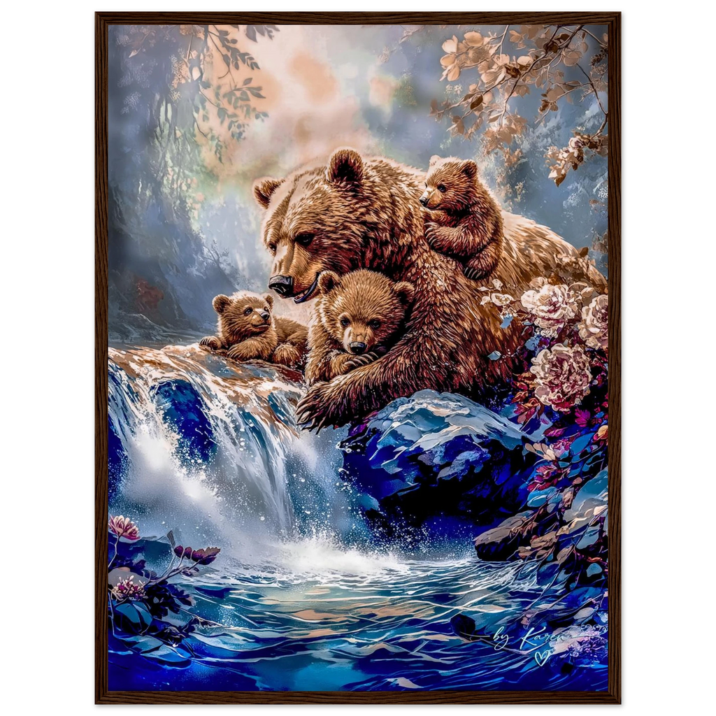 Premium Semi-Glossy Paper Wooden Framed Poster - My True Design