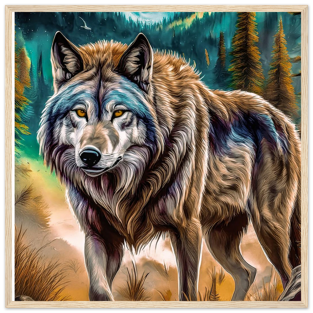 Premium Semi-Glossy Paper Wooden Framed Poster - My True Design
