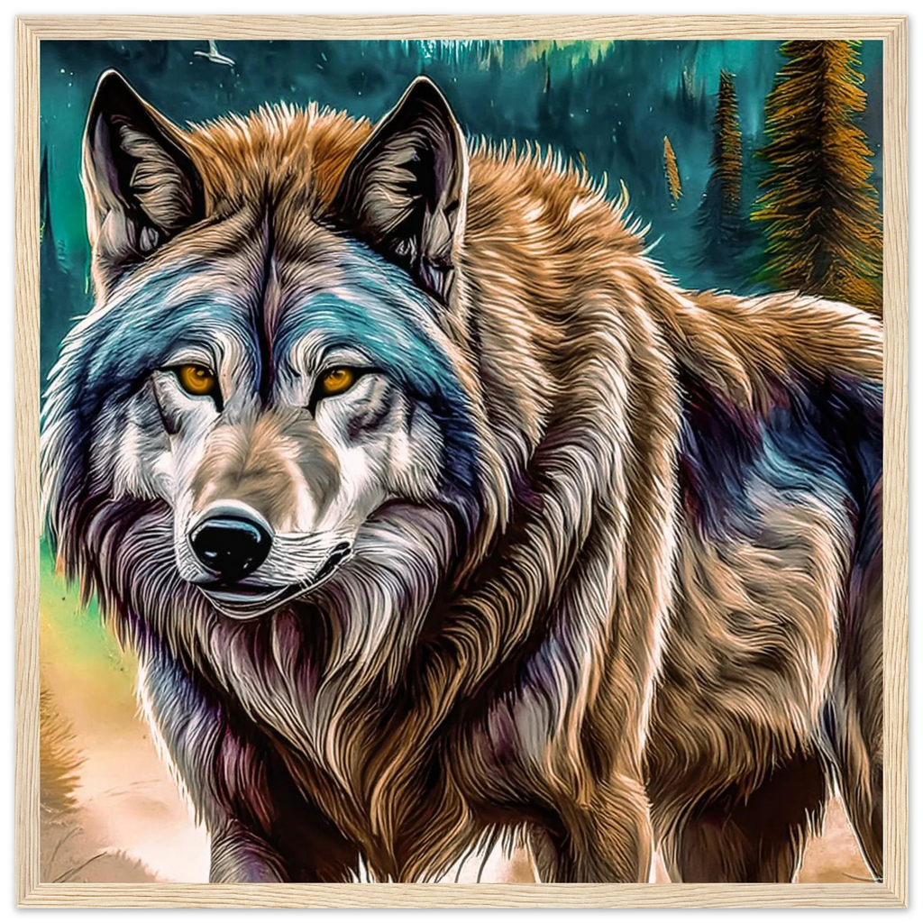 Premium Semi-Glossy Paper Wooden Framed Poster - My True Design
