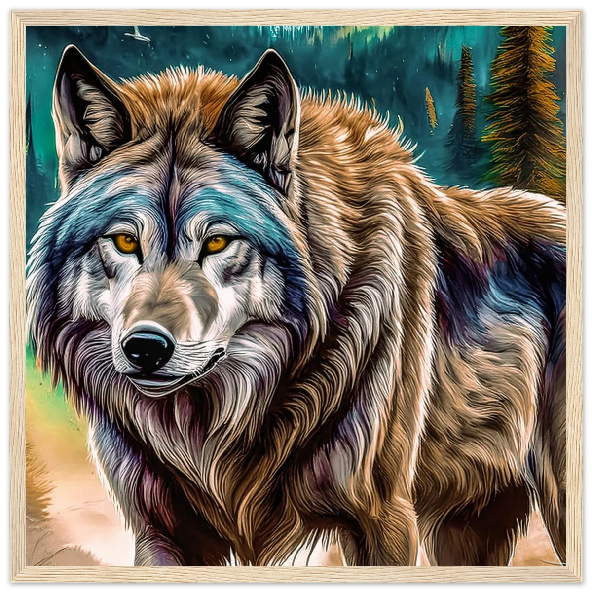 Premium Semi-Glossy Paper Wooden Framed Poster - My True Design