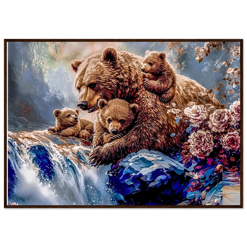 Premium Semi-Glossy Paper Wooden Framed Poster - My True Design