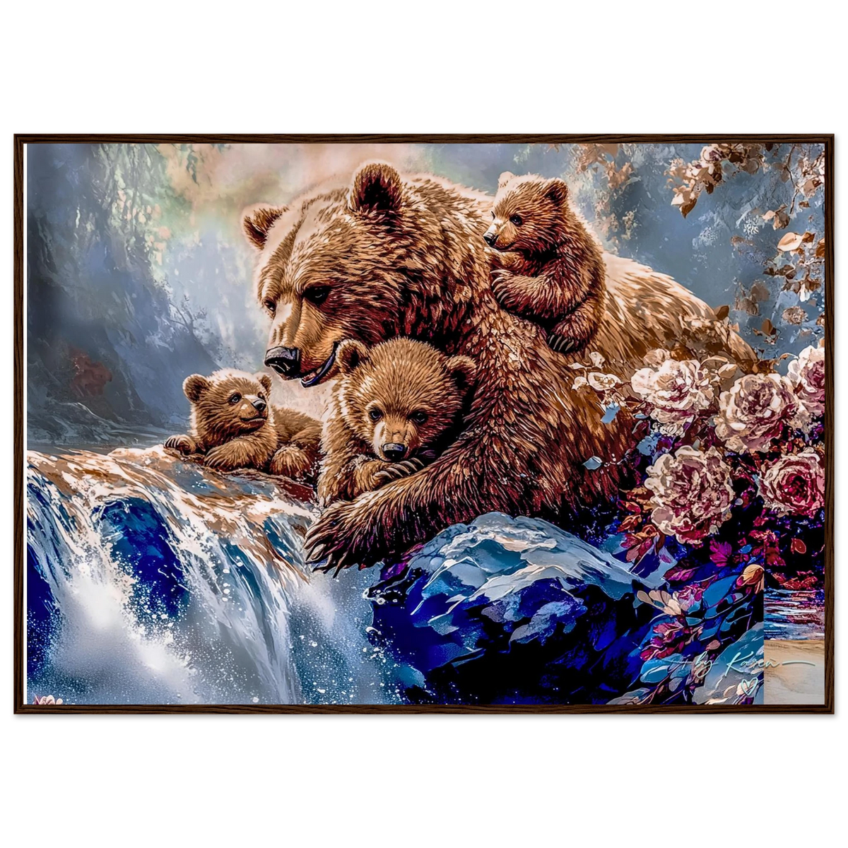Premium Semi-Glossy Paper Wooden Framed Poster - My True Design
