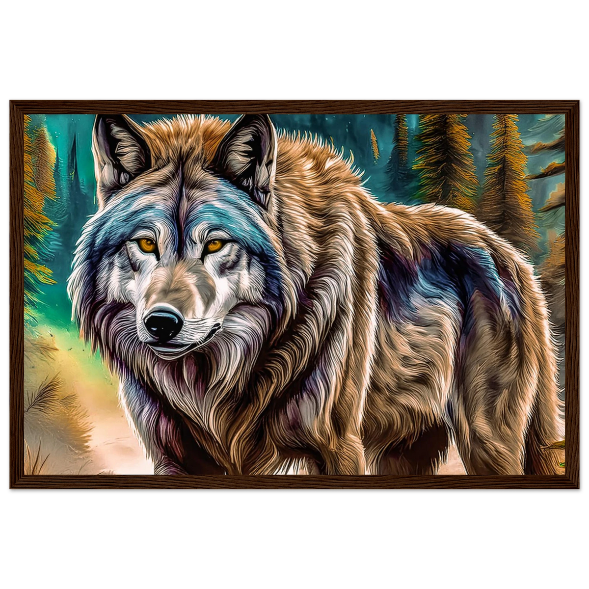 Premium Semi-Glossy Paper Wooden Framed Poster - My True Design
