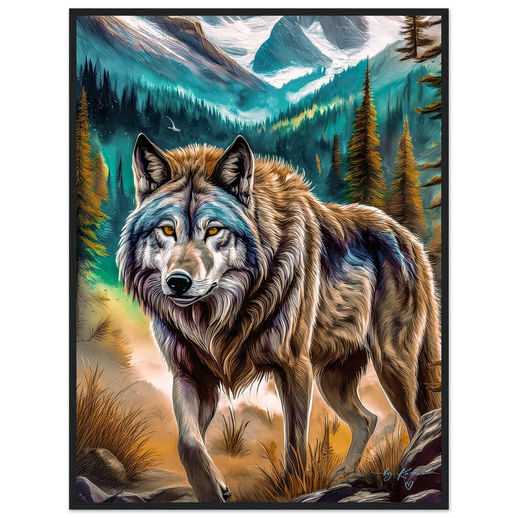 Premium Semi-Glossy Paper Wooden Framed Poster - My True Design