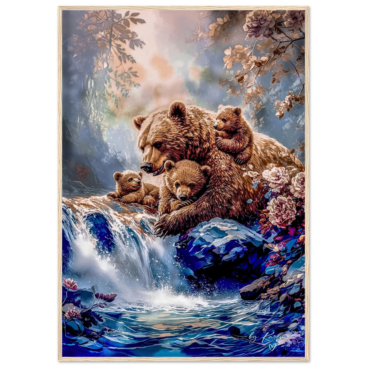 Premium Semi-Glossy Paper Wooden Framed Poster - My True Design