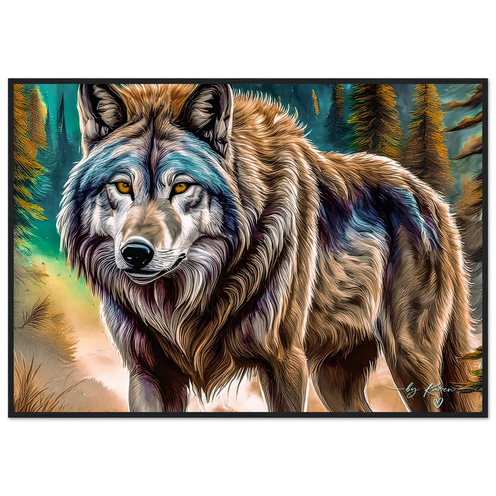 Premium Semi-Glossy Paper Wooden Framed Poster - My True Design