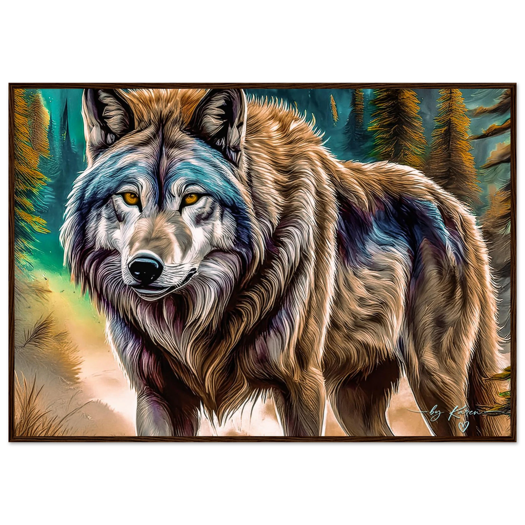 Premium Semi-Glossy Paper Wooden Framed Poster - My True Design