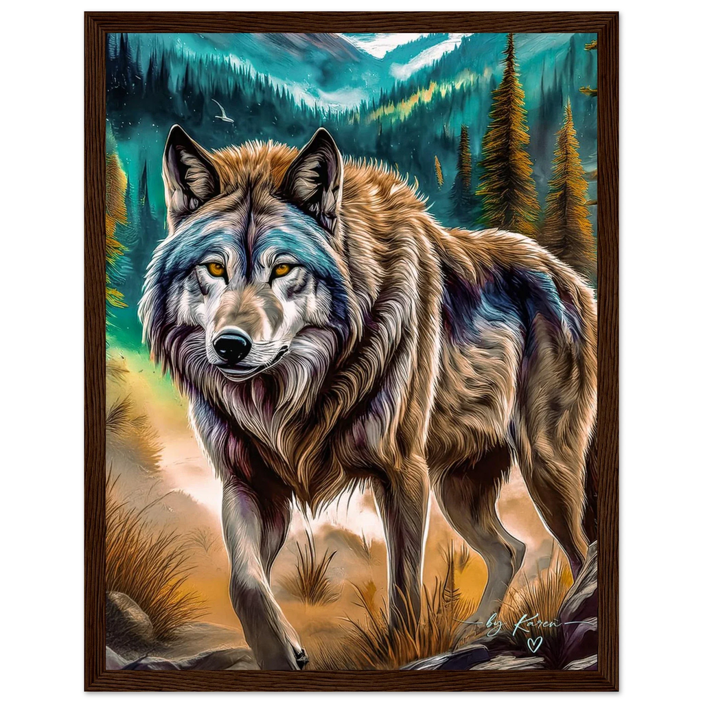 Premium Semi-Glossy Paper Wooden Framed Poster - My True Design
