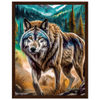 Premium Semi-Glossy Paper Wooden Framed Poster - My True Design