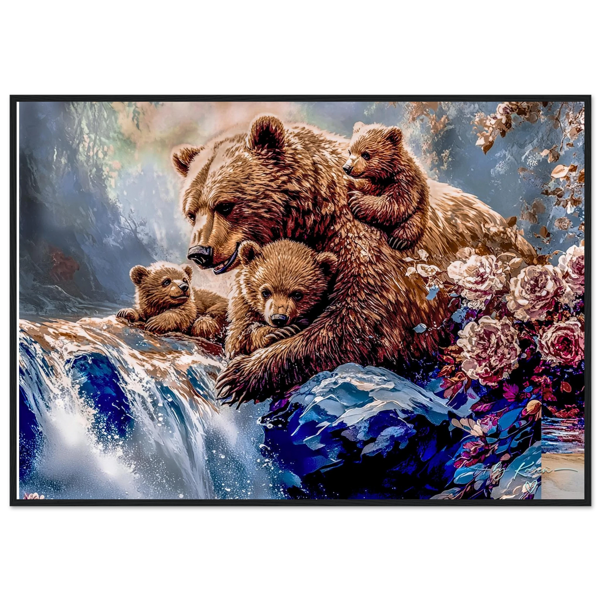 Premium Semi-Glossy Paper Wooden Framed Poster - My True Design