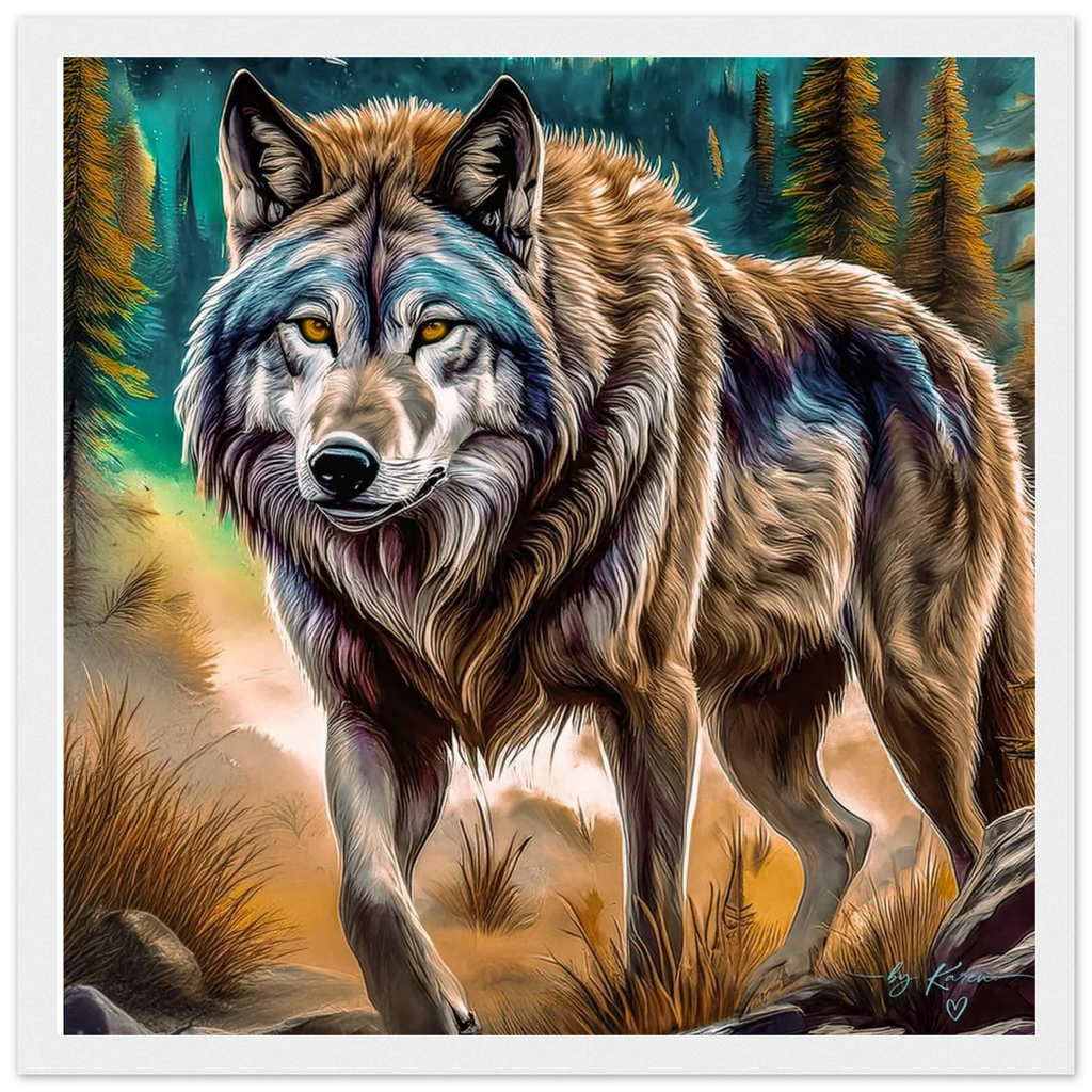 Premium Semi-Glossy Paper Wooden Framed Poster - My True Design