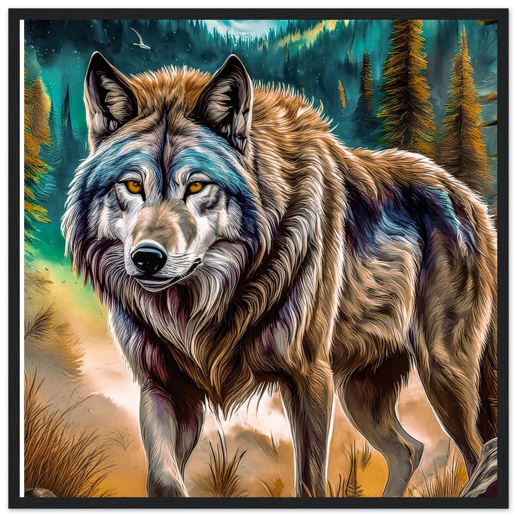 Premium Semi-Glossy Paper Wooden Framed Poster - My True Design