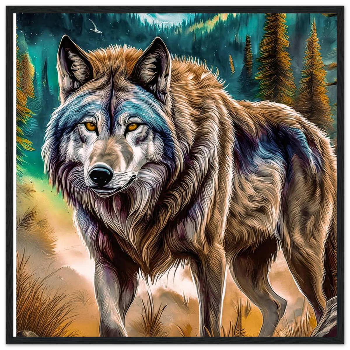 Premium Semi-Glossy Paper Wooden Framed Poster - My True Design