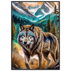 Premium Semi-Glossy Paper Wooden Framed Poster - My True Design