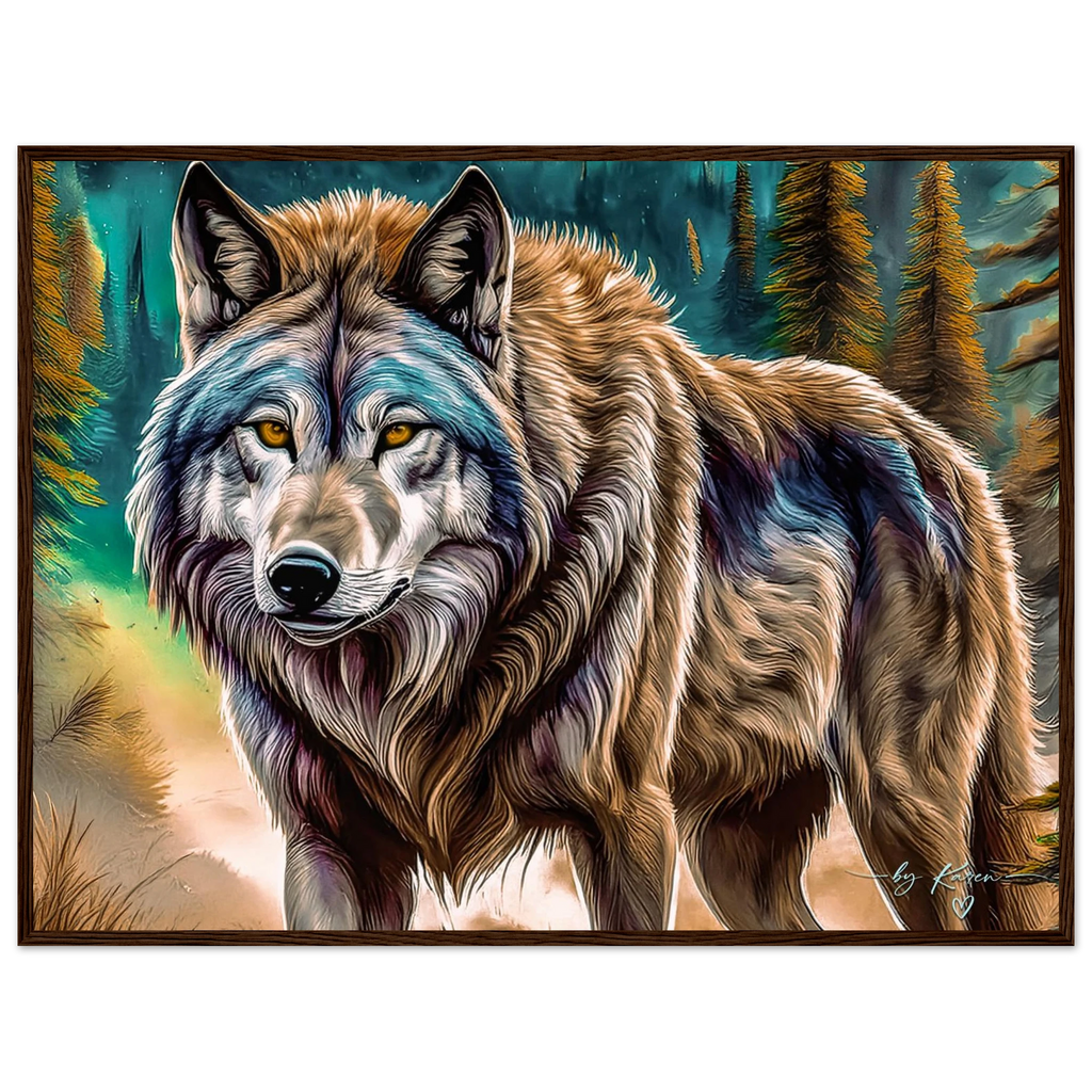 Premium Semi-Glossy Paper Wooden Framed Poster - My True Design