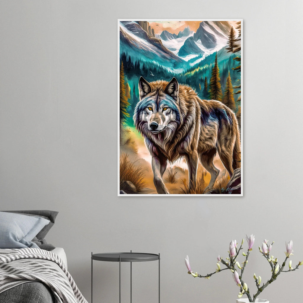 Premium Semi-Glossy Paper Wooden Framed Poster - My True Design