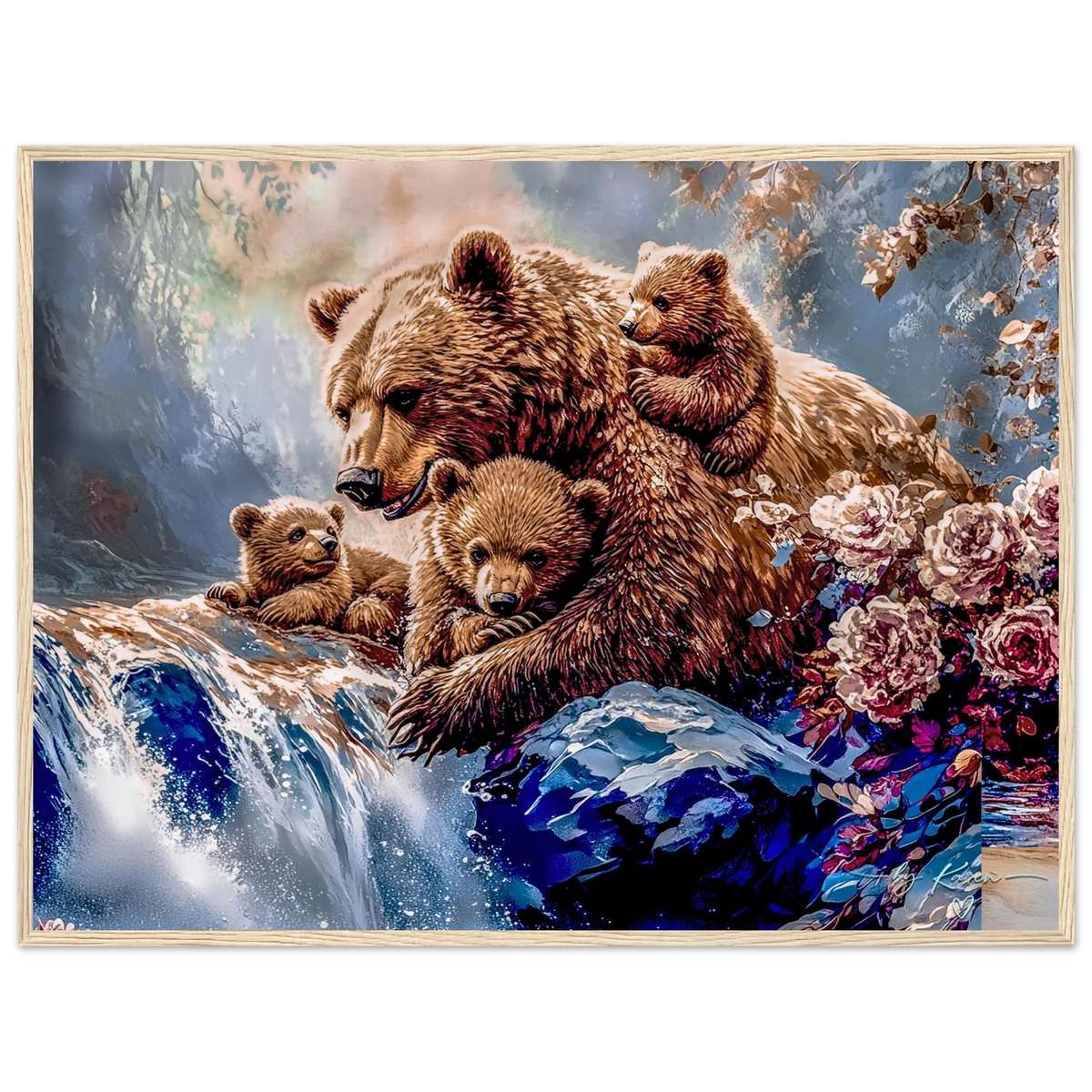 Premium Semi-Glossy Paper Wooden Framed Poster - My True Design