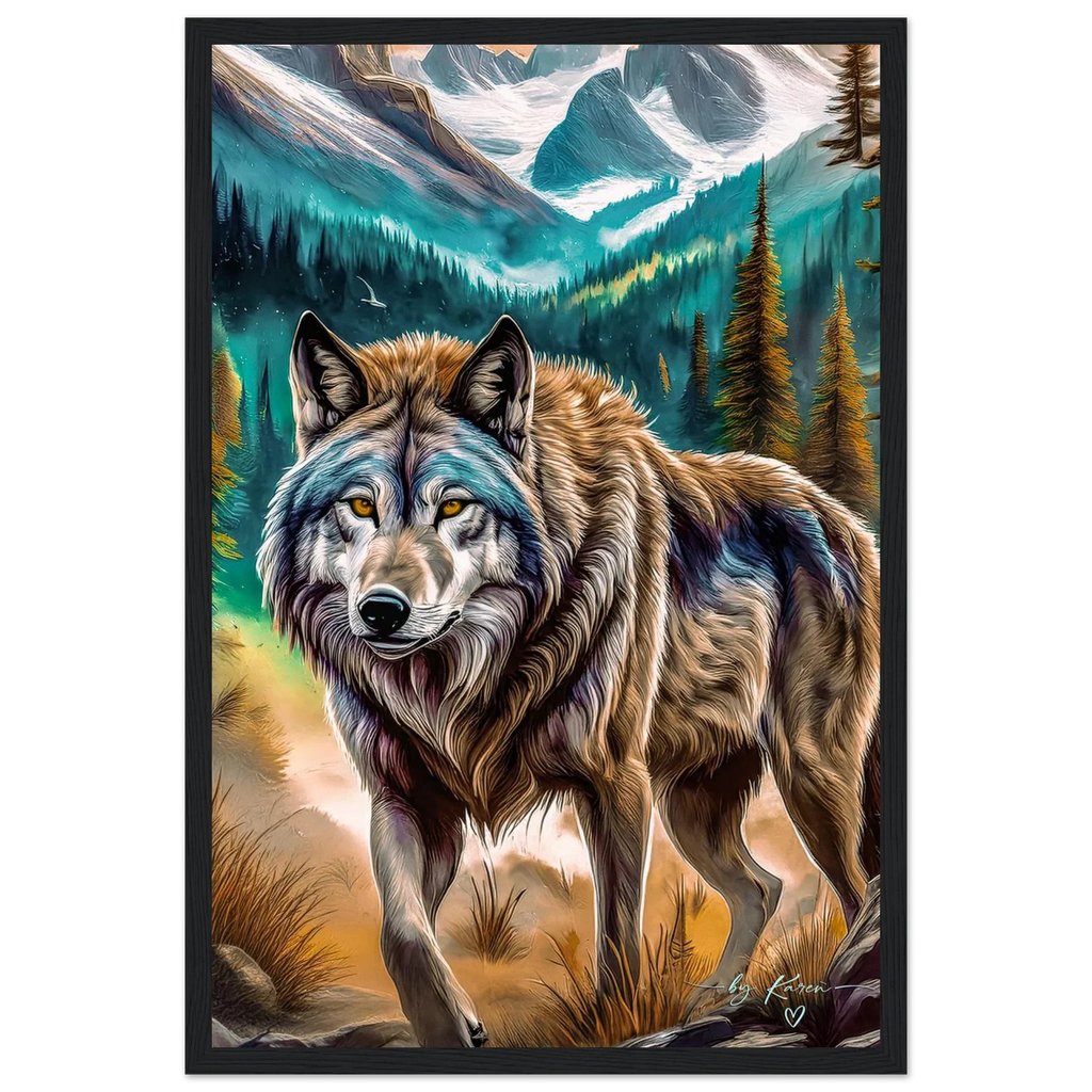 Premium Semi-Glossy Paper Wooden Framed Poster - My True Design