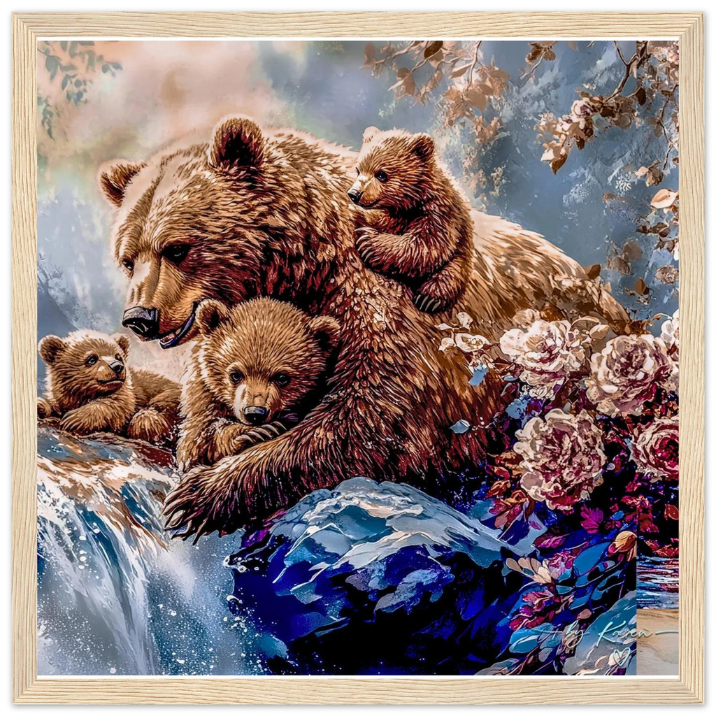 Premium Semi-Glossy Paper Wooden Framed Poster - My True Design