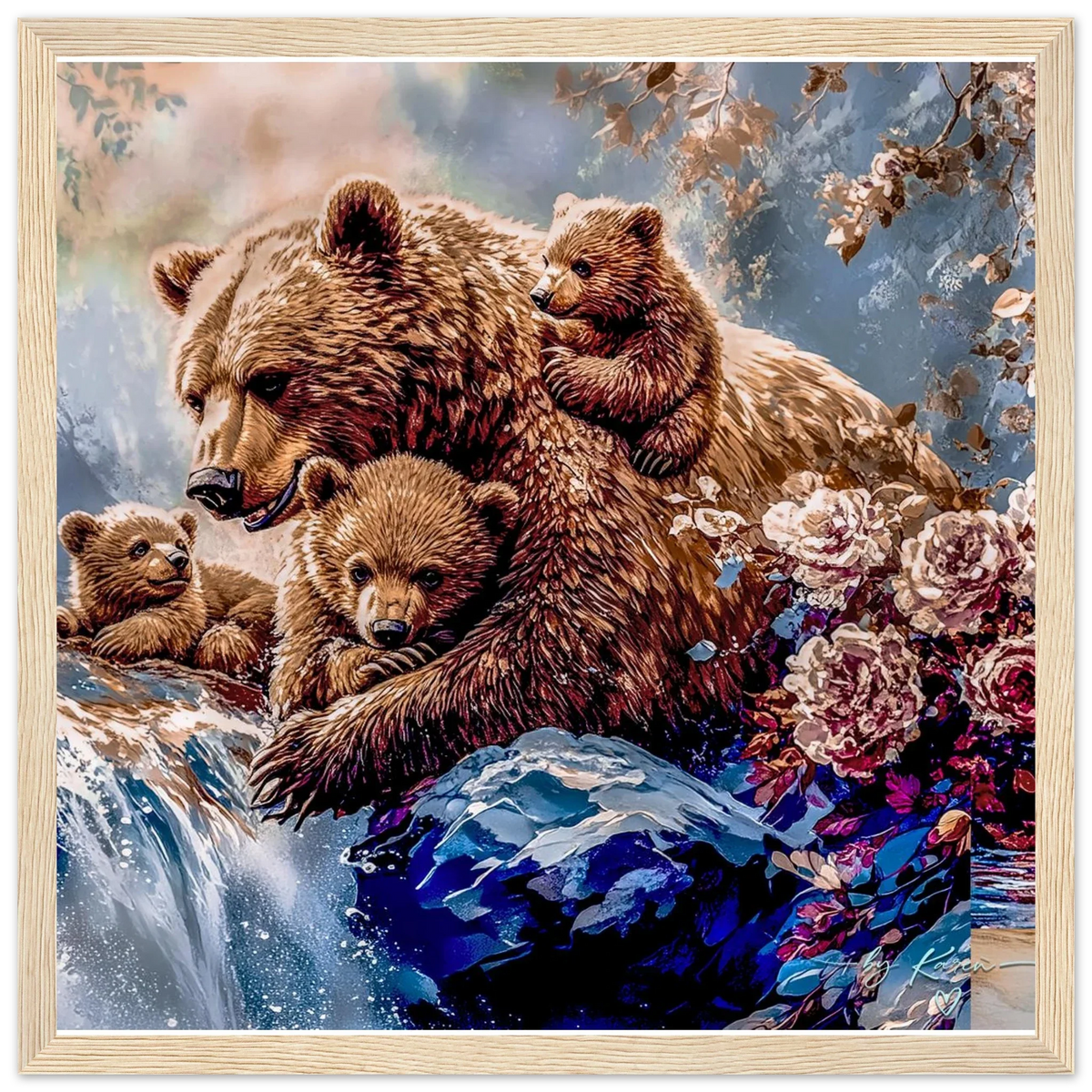 Premium Semi-Glossy Paper Wooden Framed Poster - My True Design
