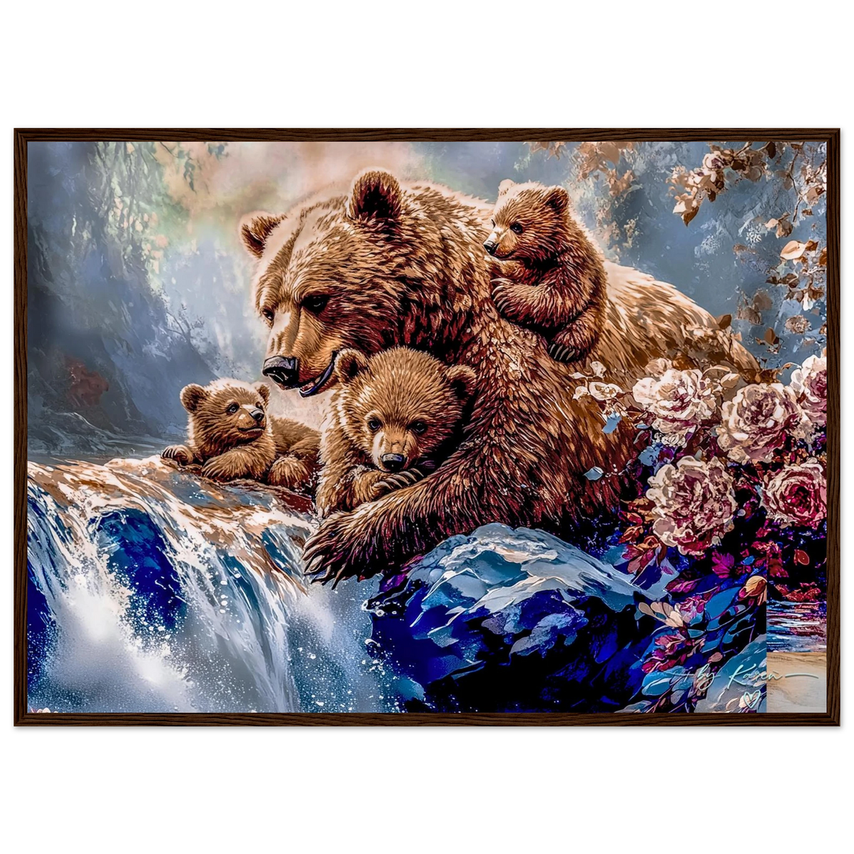Premium Semi-Glossy Paper Wooden Framed Poster - My True Design