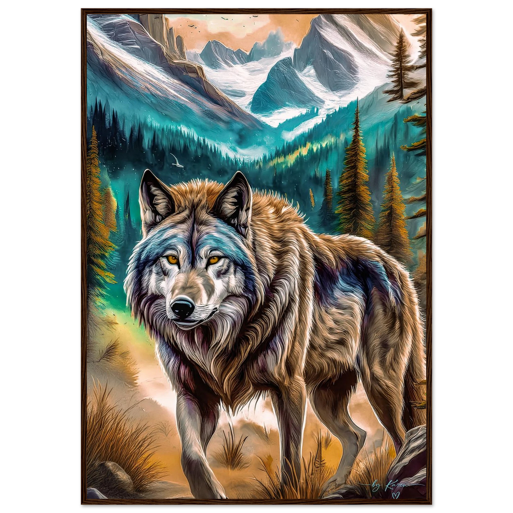 Premium Semi-Glossy Paper Wooden Framed Poster - My True Design