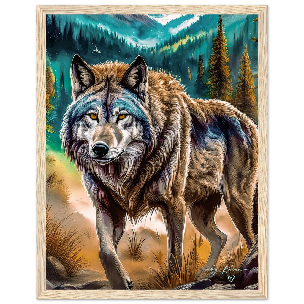 Premium Semi-Glossy Paper Wooden Framed Poster - My True Design