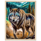 Premium Semi-Glossy Paper Wooden Framed Poster - My True Design