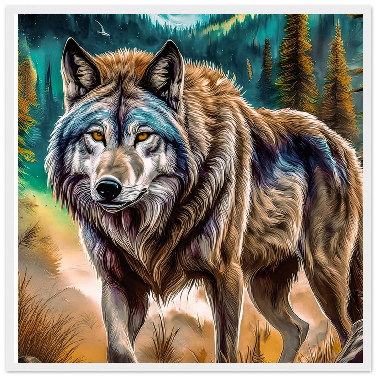 Premium Semi-Glossy Paper Wooden Framed Poster - My True Design