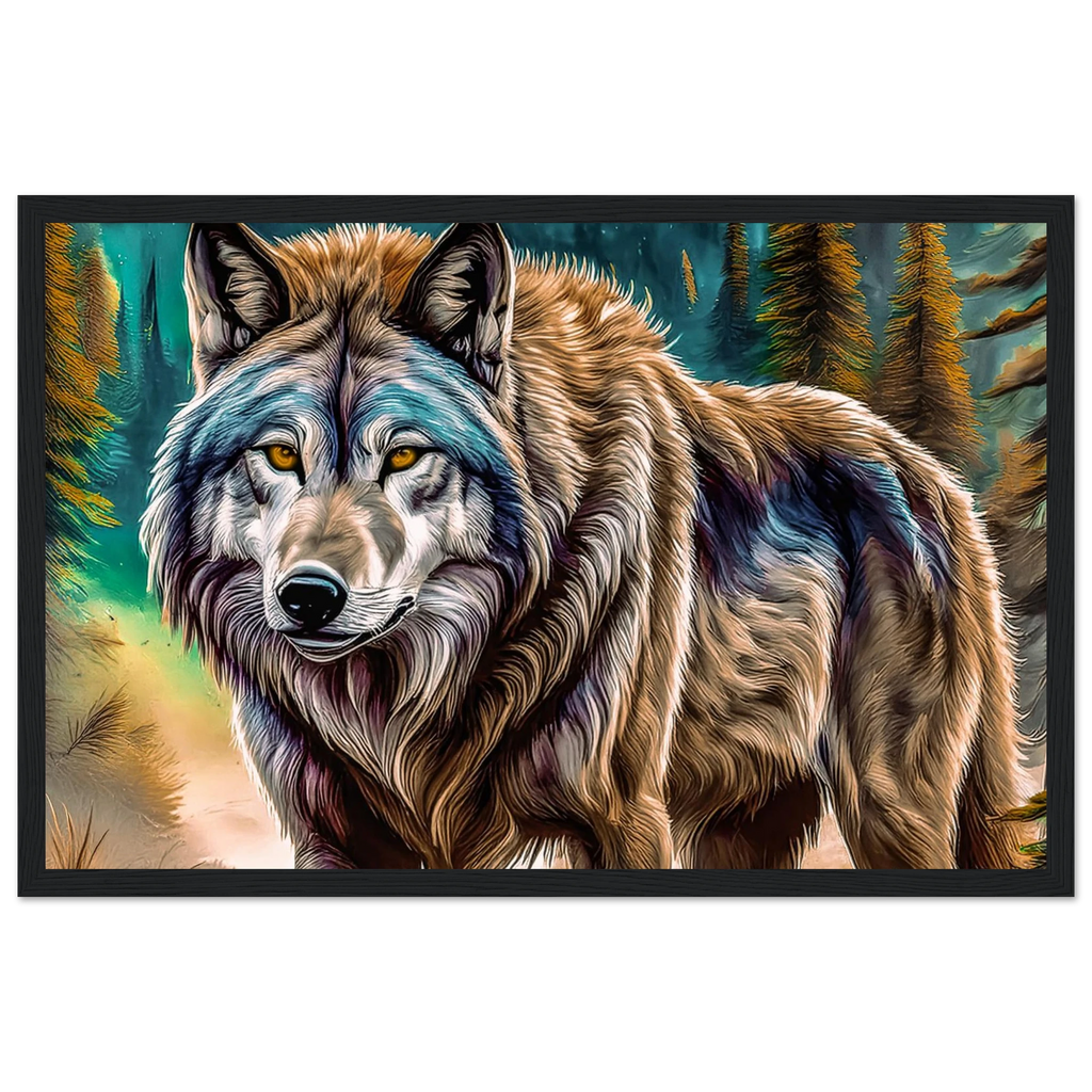 Premium Semi-Glossy Paper Wooden Framed Poster - My True Design