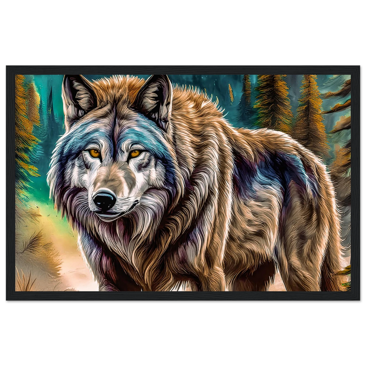 Premium Semi-Glossy Paper Wooden Framed Poster - My True Design