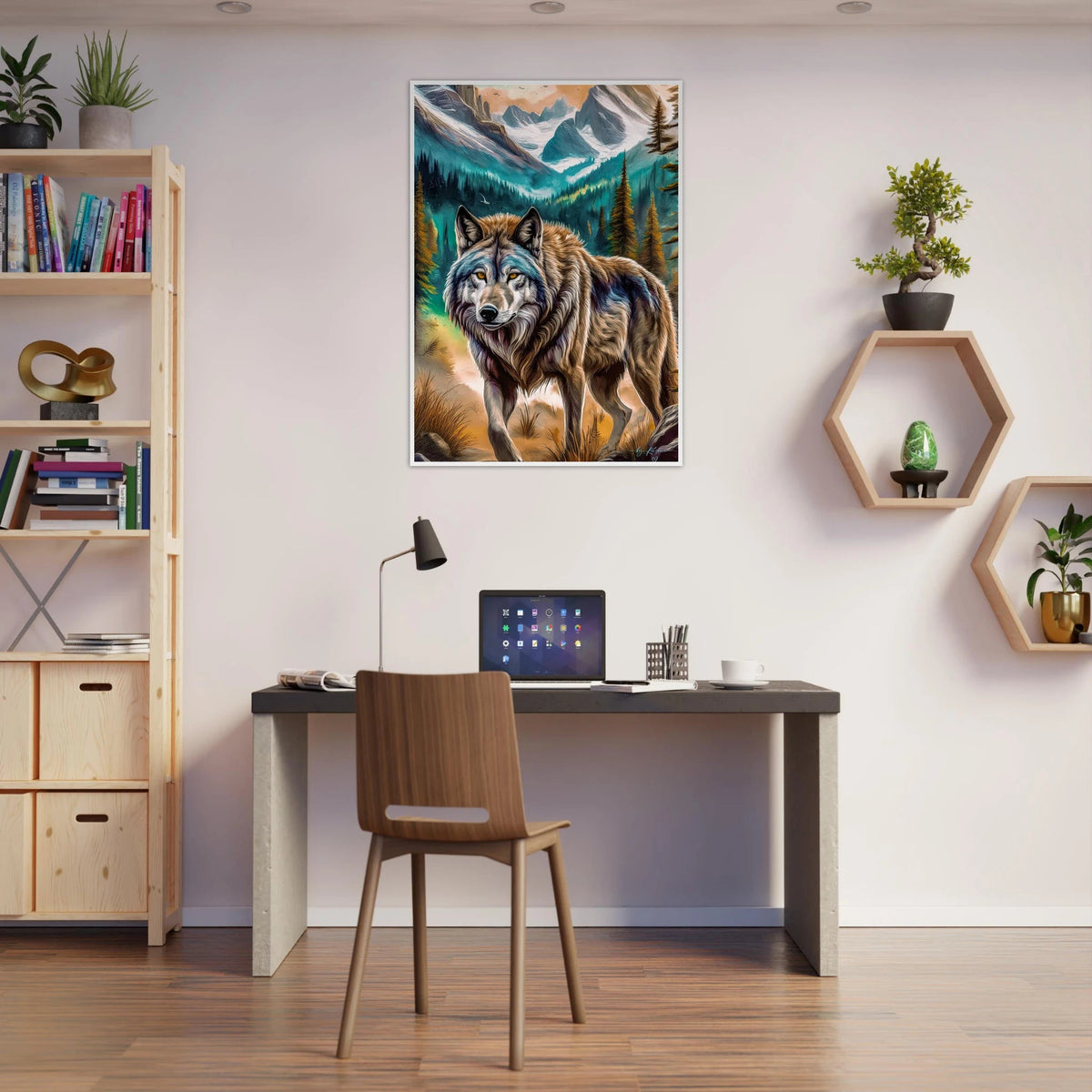 Premium Semi-Glossy Paper Wooden Framed Poster - My True Design