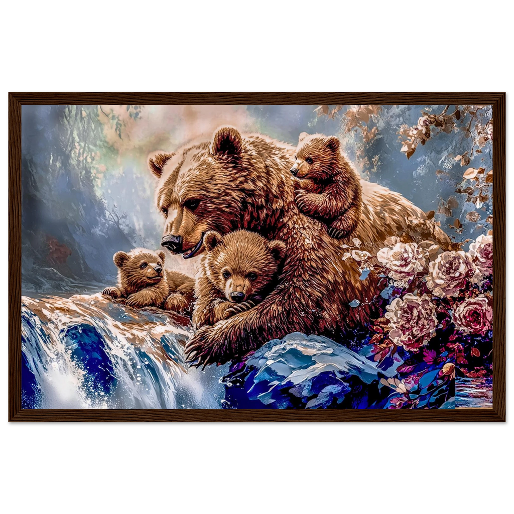Premium Semi-Glossy Paper Wooden Framed Poster - My True Design