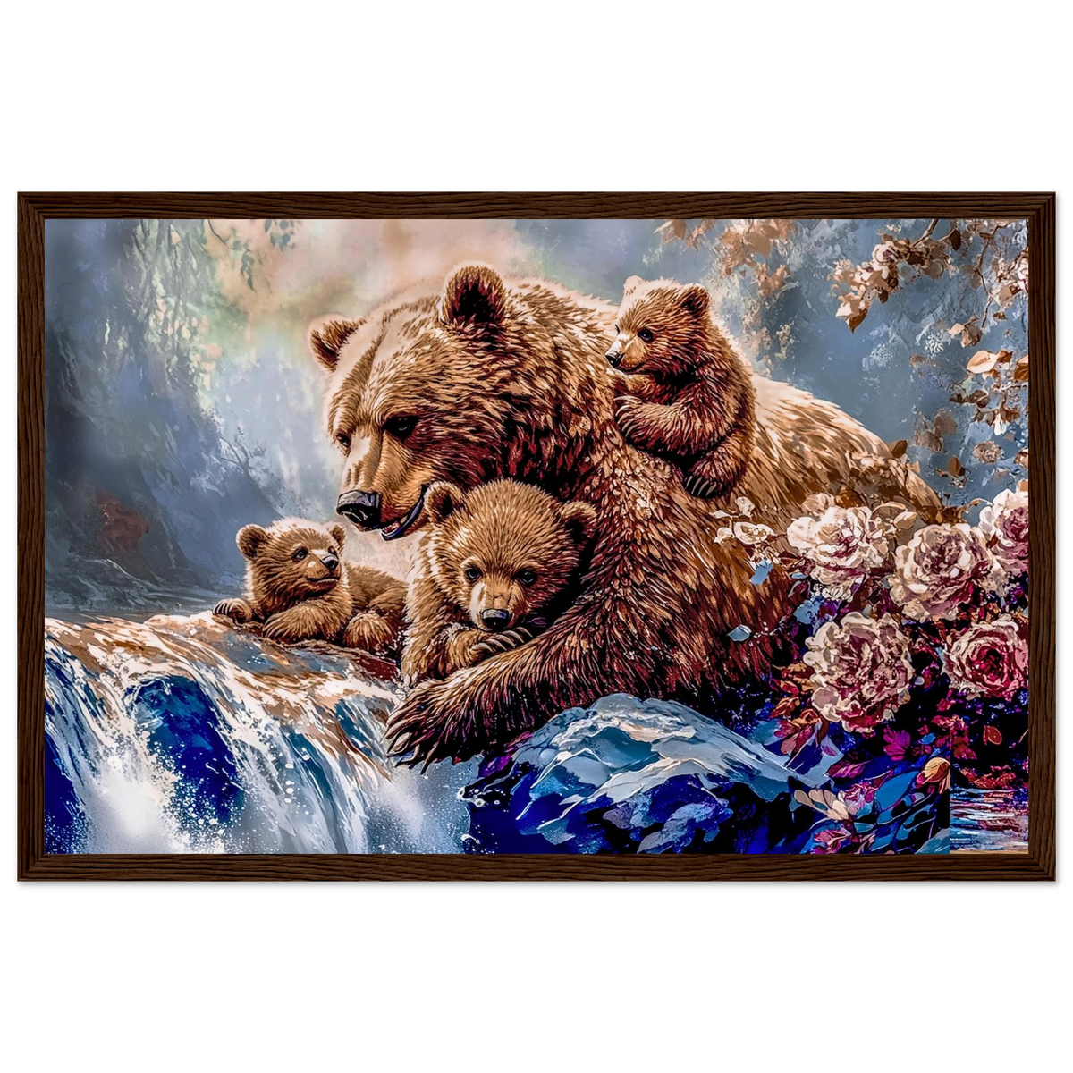 Premium Semi-Glossy Paper Wooden Framed Poster - My True Design