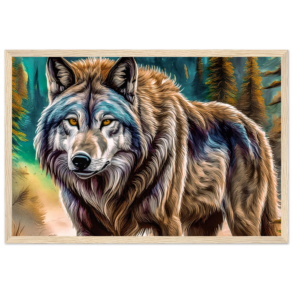 Premium Semi-Glossy Paper Wooden Framed Poster - My True Design