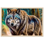 Premium Semi-Glossy Paper Wooden Framed Poster - My True Design
