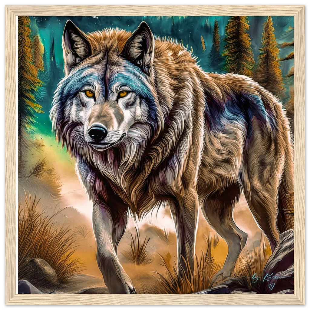 Premium Semi-Glossy Paper Wooden Framed Poster - My True Design