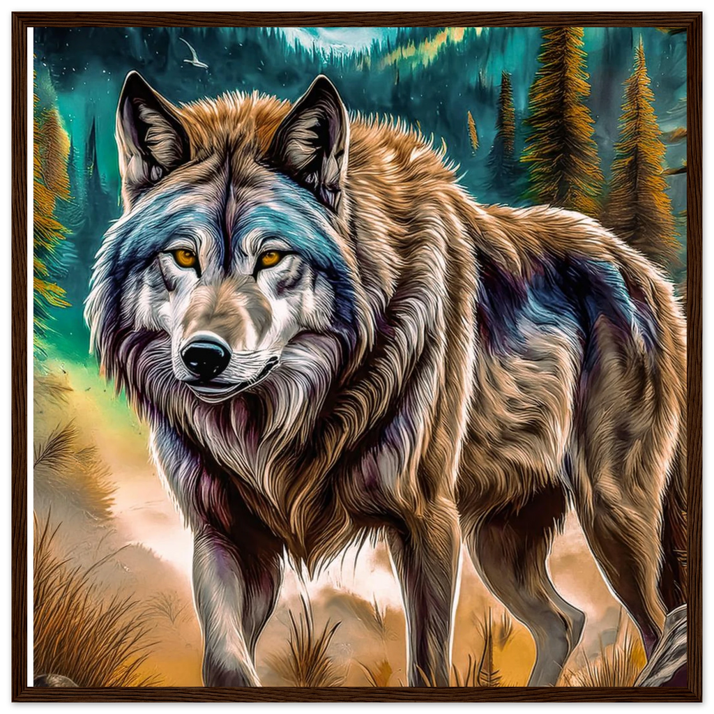 Premium Semi-Glossy Paper Wooden Framed Poster - My True Design