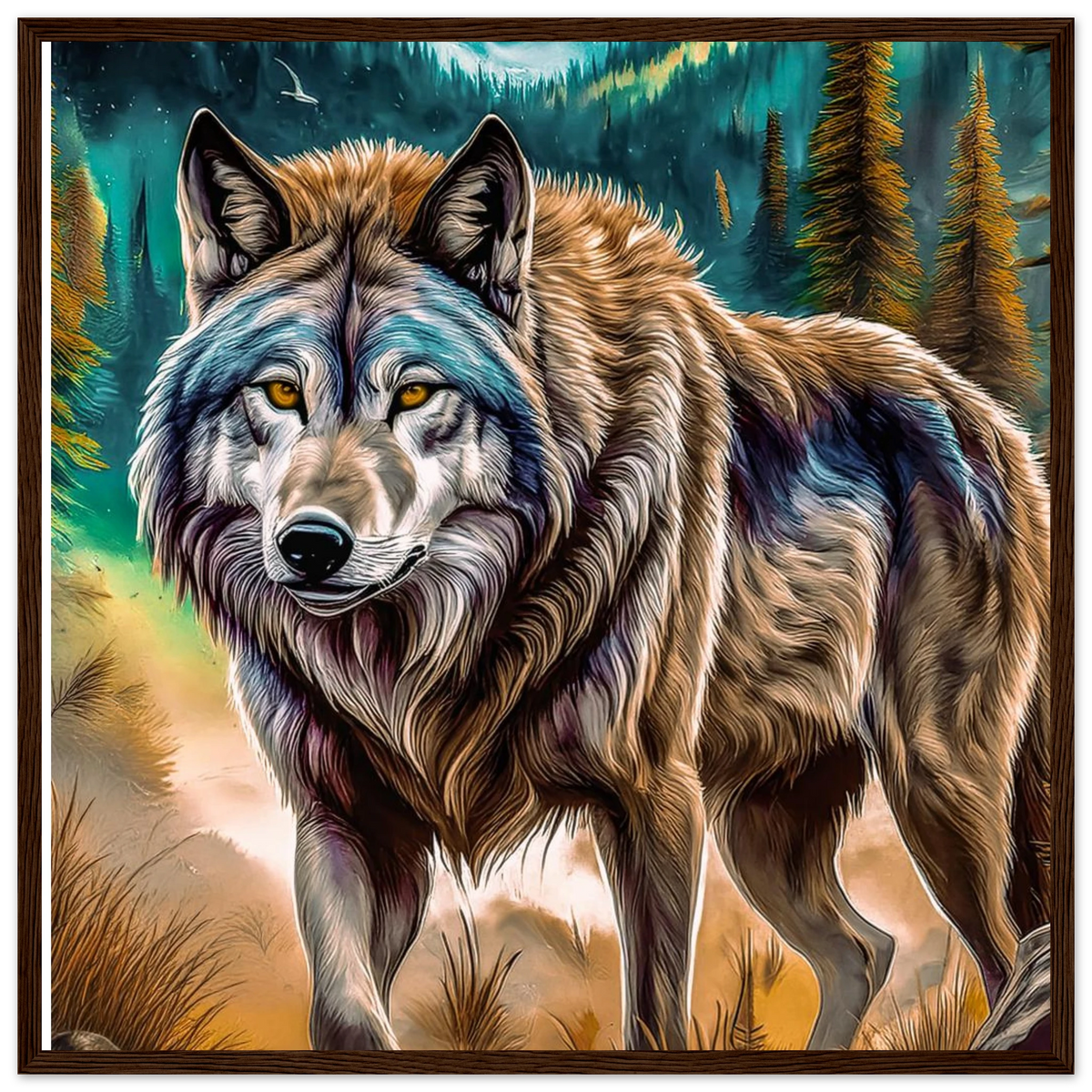 Premium Semi-Glossy Paper Wooden Framed Poster - My True Design