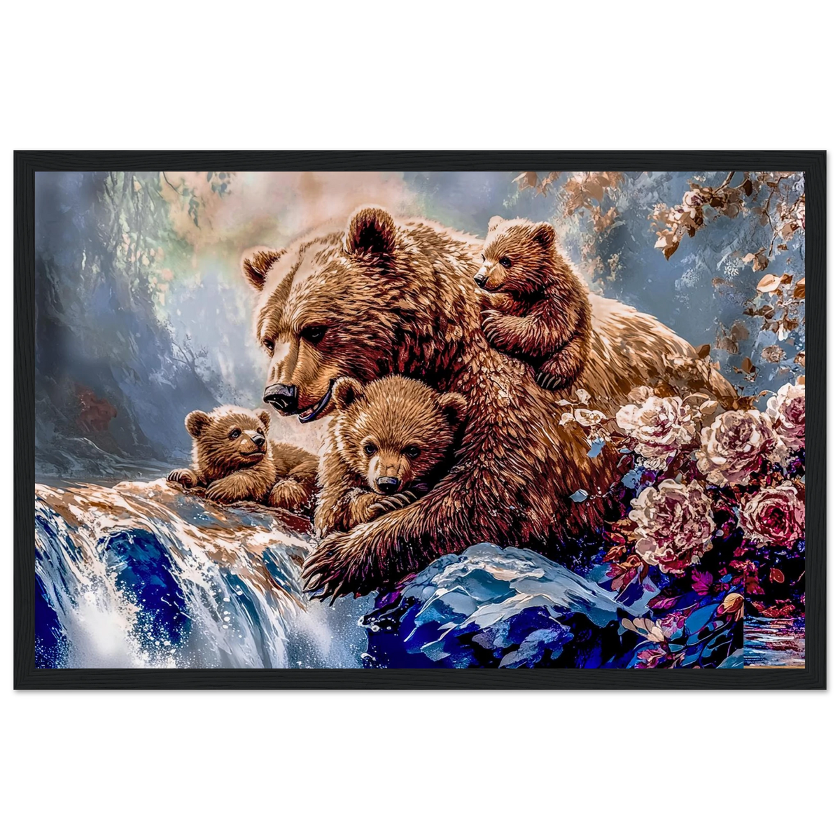 Premium Semi-Glossy Paper Wooden Framed Poster - My True Design