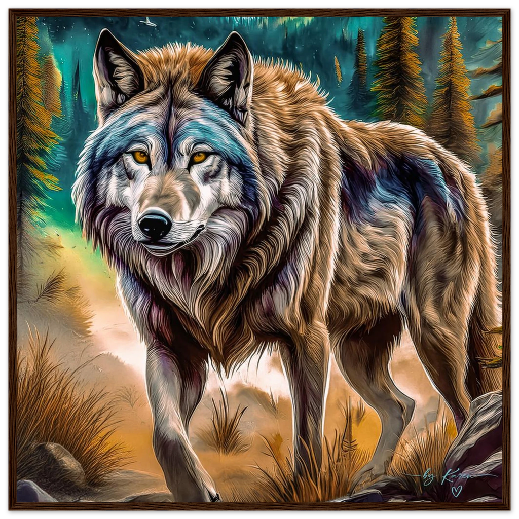 Premium Semi-Glossy Paper Wooden Framed Poster - My True Design